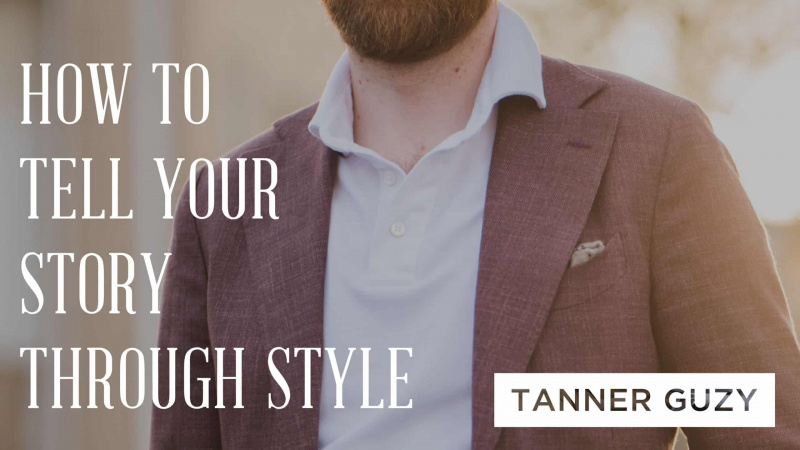 男性的なスタイルのタナー・グジーによる服でストーリーを語る方法