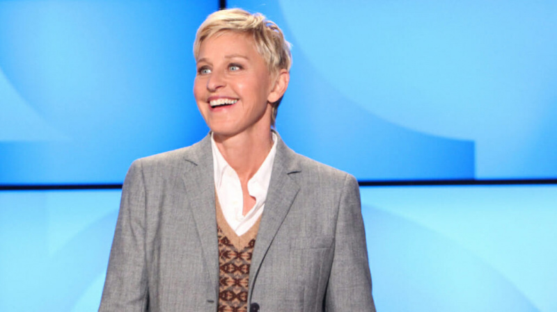 Ellen DeGeneres durante uma gravação do The Ellen DeGeneres Show em 2011 em Burbank, Califórnia.